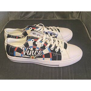 Vince Shoes Men's Runners White Black  Lace Up Sneakers  Low Tops 44 (11 Us)